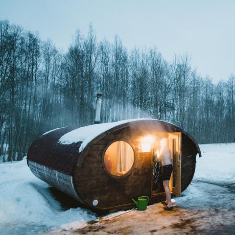 Eine Sauna in Estland