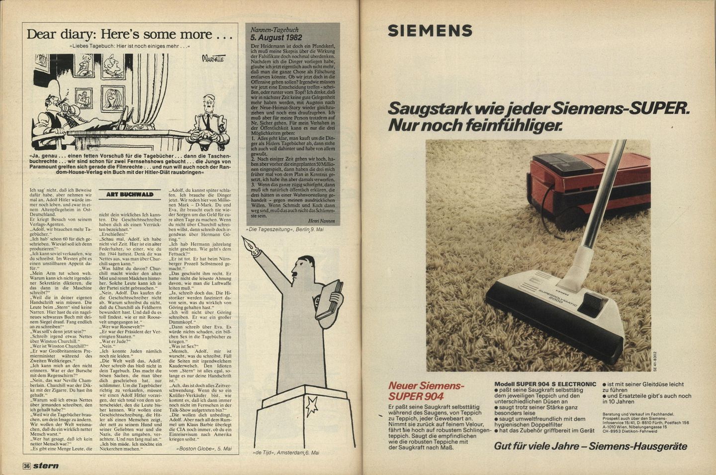 Original-Artikel aus stern 22/1983: Das Gelächter über den Reinfall