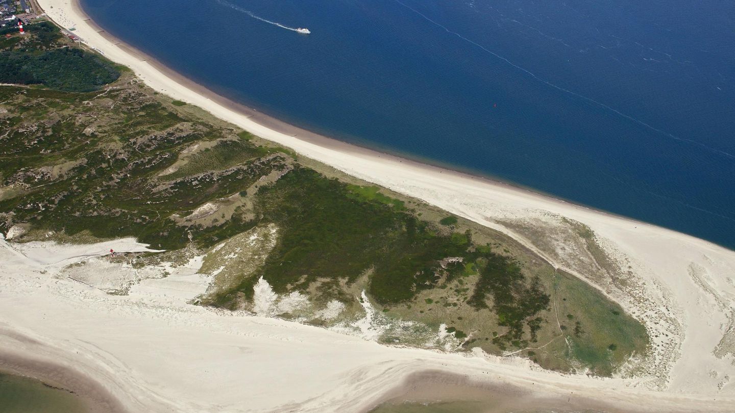 Platz 9: Hörnumer Odde, Hörnum auf Sylt, Schleswig-Holstein  Die Dünen- und Heidelandschaft Hörnumer Odde am Südzipfel der Insel Sylt steht unter Naturschutz. Allerdings werden an diesem Ort auch die Naturgewalten besonders spürbar: Aufgrund seiner exponierten Lage wird der Strand mit seinem weißen Kniepsand und den Schweinsrobben besonders von Gezeitenströmung und Sturmfluten beeinflusst.