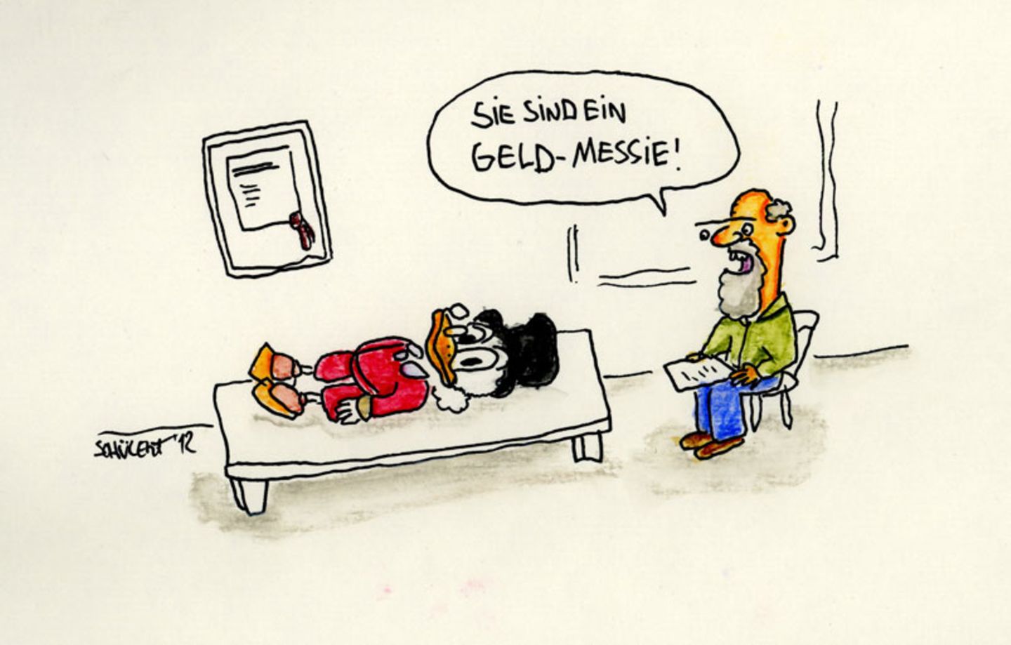 Cartoons von Tobias Schülert: Klimawandel - So schlecht geht es Frau Holle