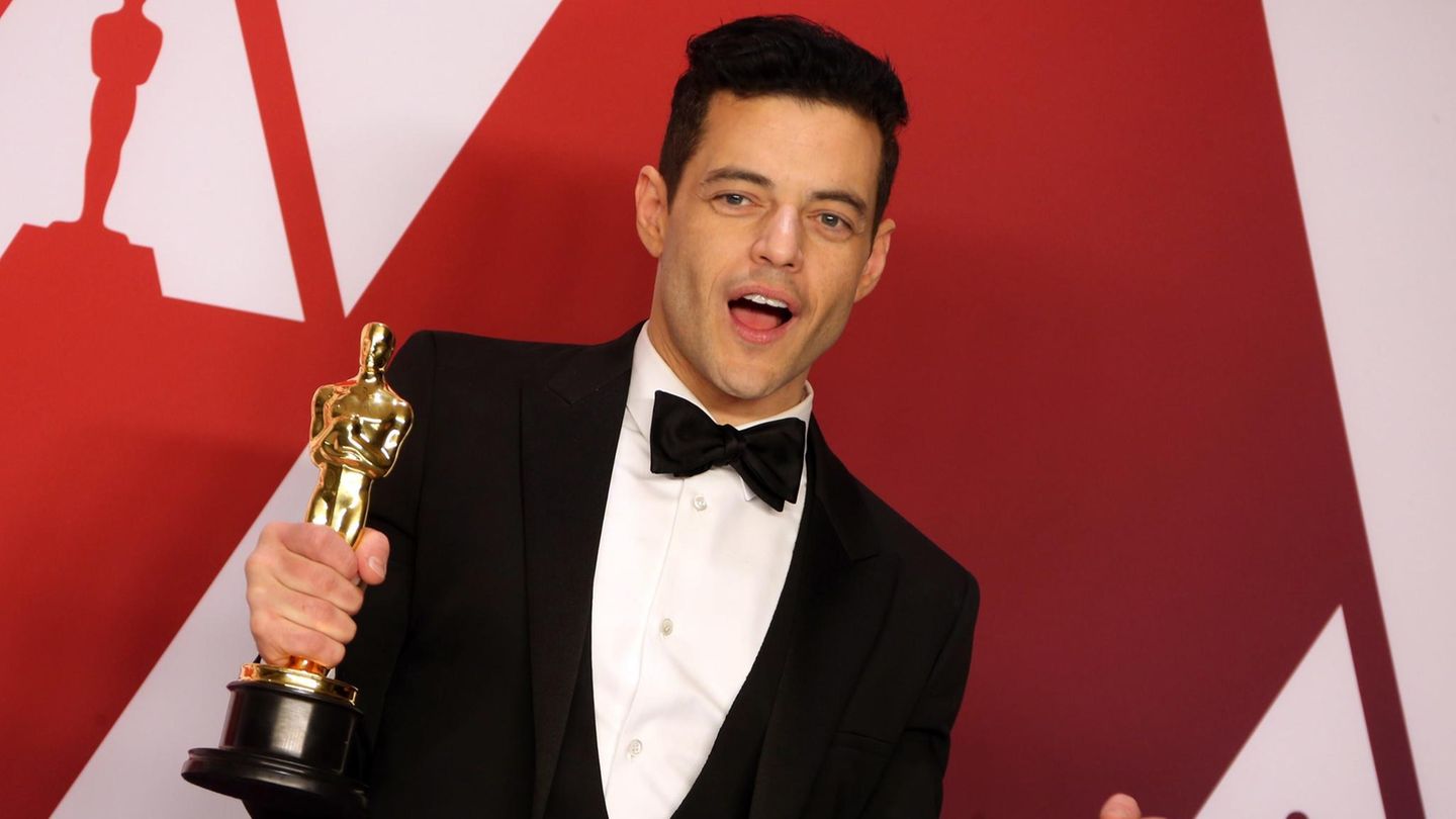 Rami Malek freute sich bei der Oscar-Verleihung über seine Trophäe
