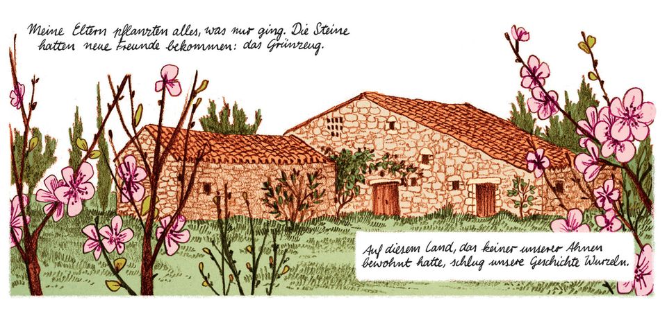 "Weites Land" Die ersten Blumen wachsen vor dem Haus