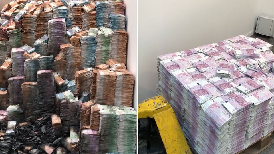 "Gestohlenes Geld": Stapelweise 500-Euro-Scheine - was es mit den "Europaletten" auf sich hat