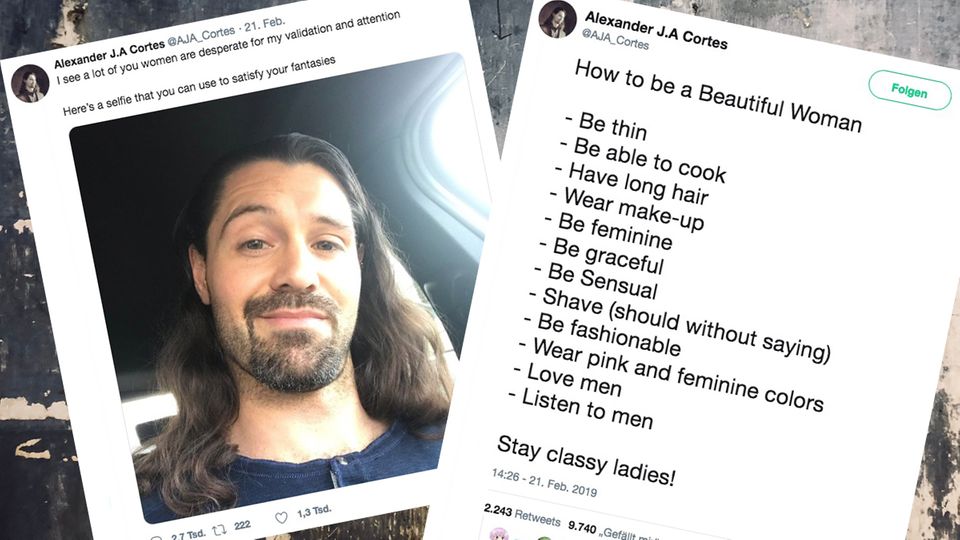 Sexismus auf Twitter: Misogynist Alexander Cortes