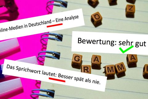 Bein Schreiben von Texten schleichen sich immer wieder kleine Fehler ein. 
