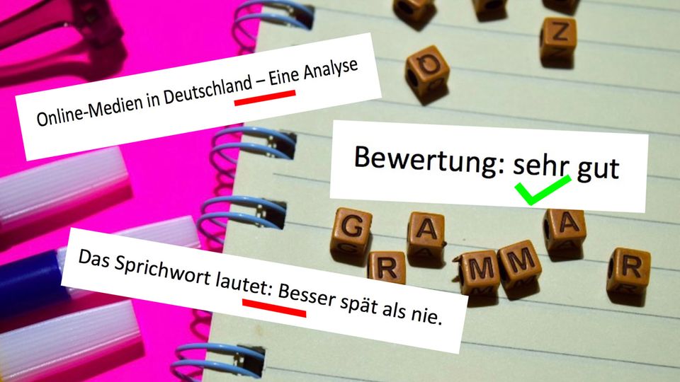 Bein Schreiben von Texten schleichen sich immer wieder kleine Fehler ein. 
