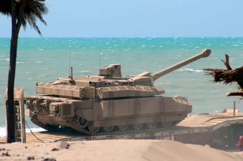 Ein Leclerc-Panzer im Jemen