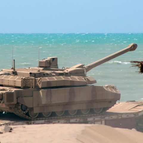 Ein Leclerc-Panzer im Jemen