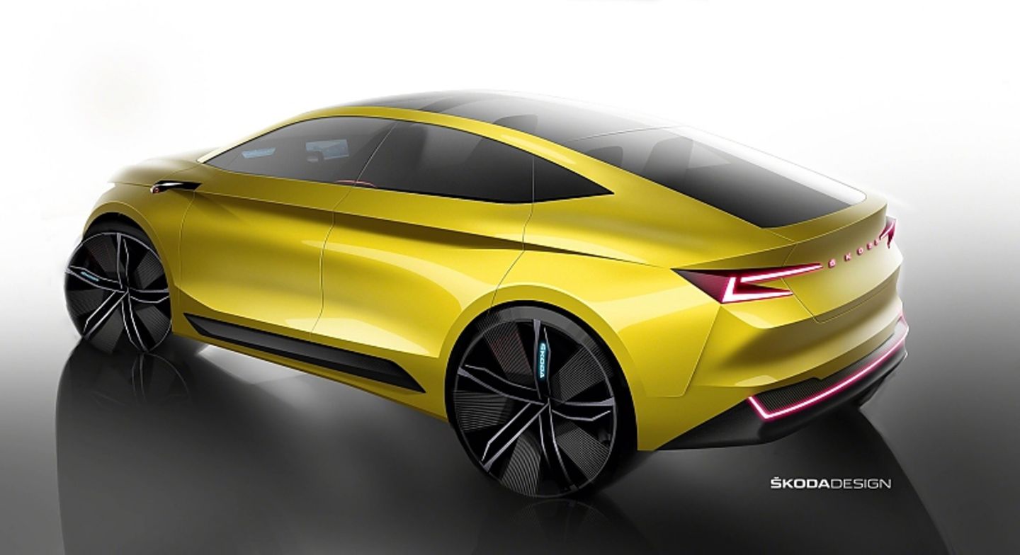 Skoda Vision iV 2019 - coupéartige Dachlinie