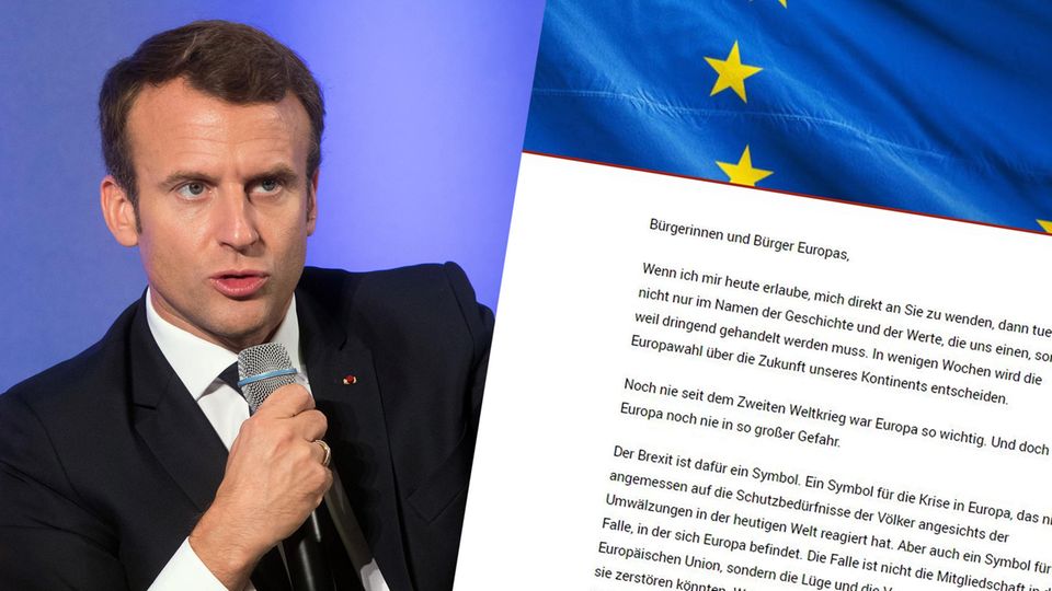 Frankreichs Präsident Emmanuel Macron und sein Appell