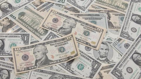 Dollarscheine - Supergewinn bei der US-Lotterie Mega Millions