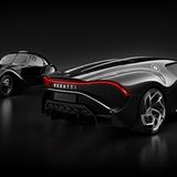 Bugatti La Voiture Noire: Original (links) und Neuauflage im Vergleich