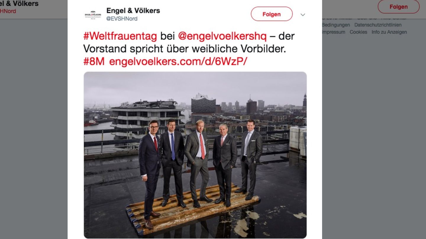 Engel Volkers Twittert Zum Weltfrauentag Und Erntet Shitstorm Stern De