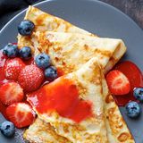 Pürierte Früchte für Pfannkuchen