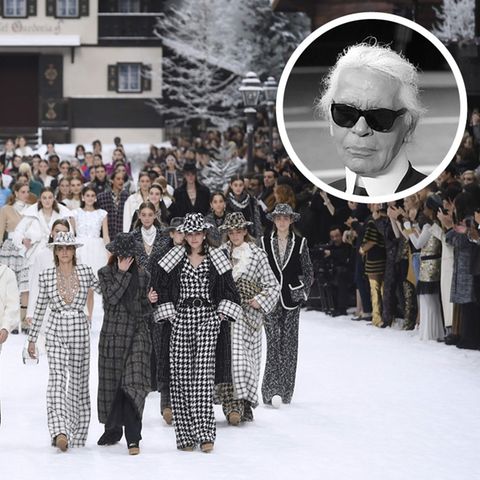 Chanel-Show in Paris, Karl Lagerfeld