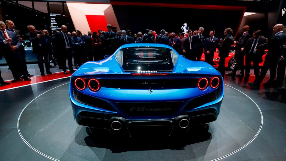 Eine der Schönheiten der Messe: der neue Ferrari F8 Triturbo.
