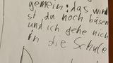Zettel an Papa