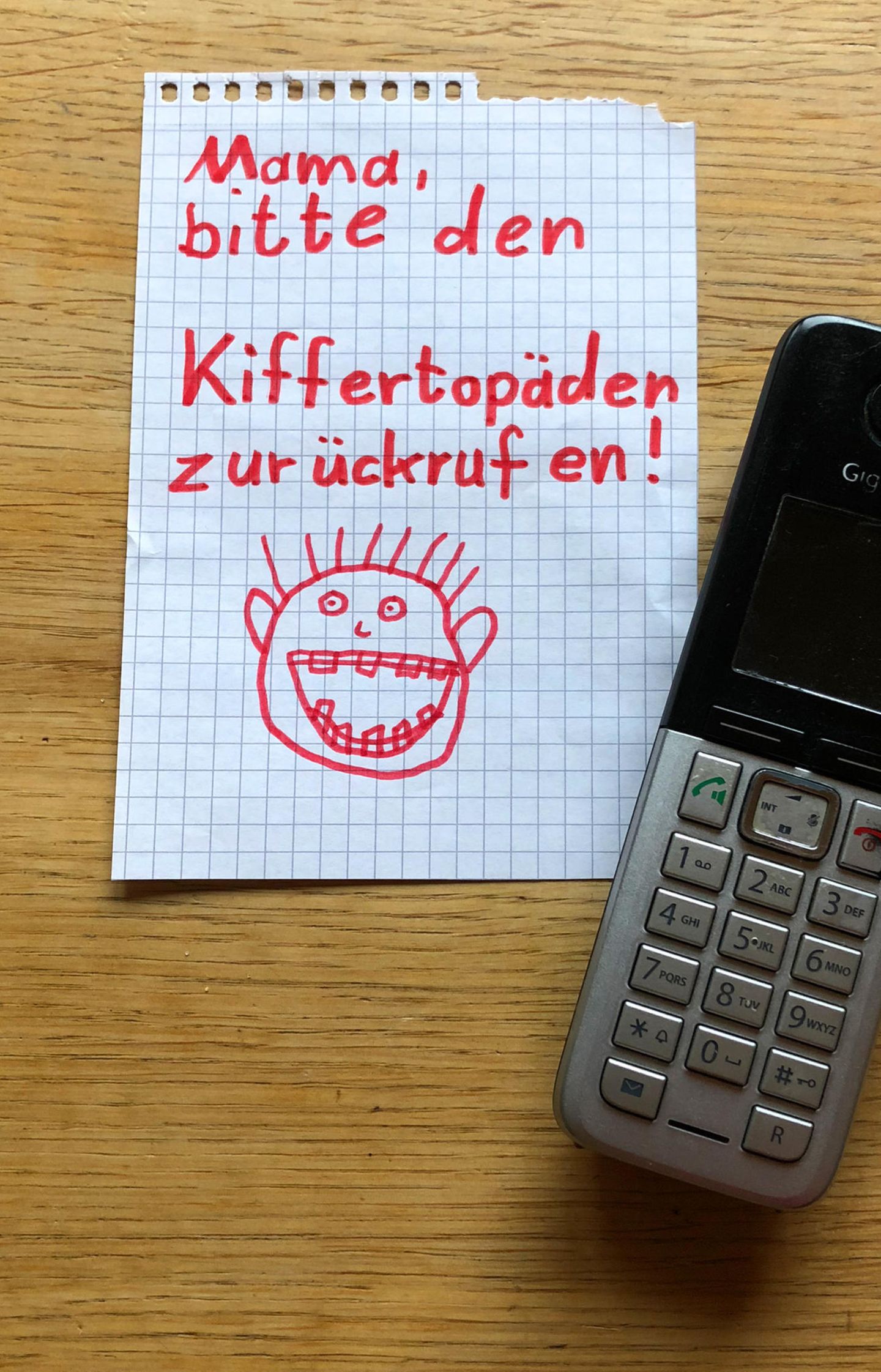 Zettel an Mama