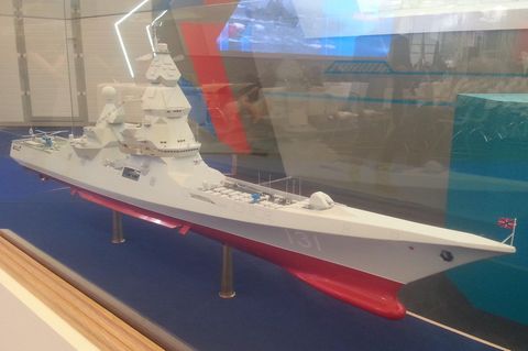 Modell der neuen Schiffsklasse.