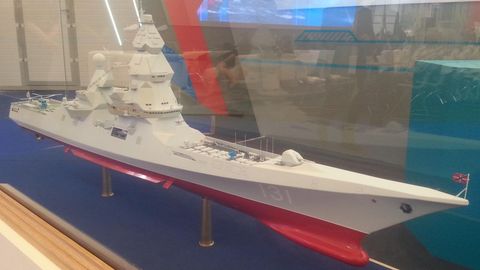 Modell der neuen Schiffsklasse.