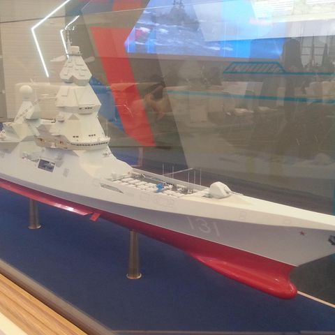 Modell der neuen Schiffsklasse.
