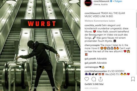 Conchita Wurst präsentiert neues Musikvideo auf Instagram