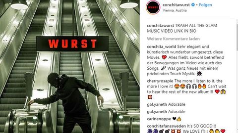 Conchita Wurst präsentiert neues Musikvideo auf Instagram