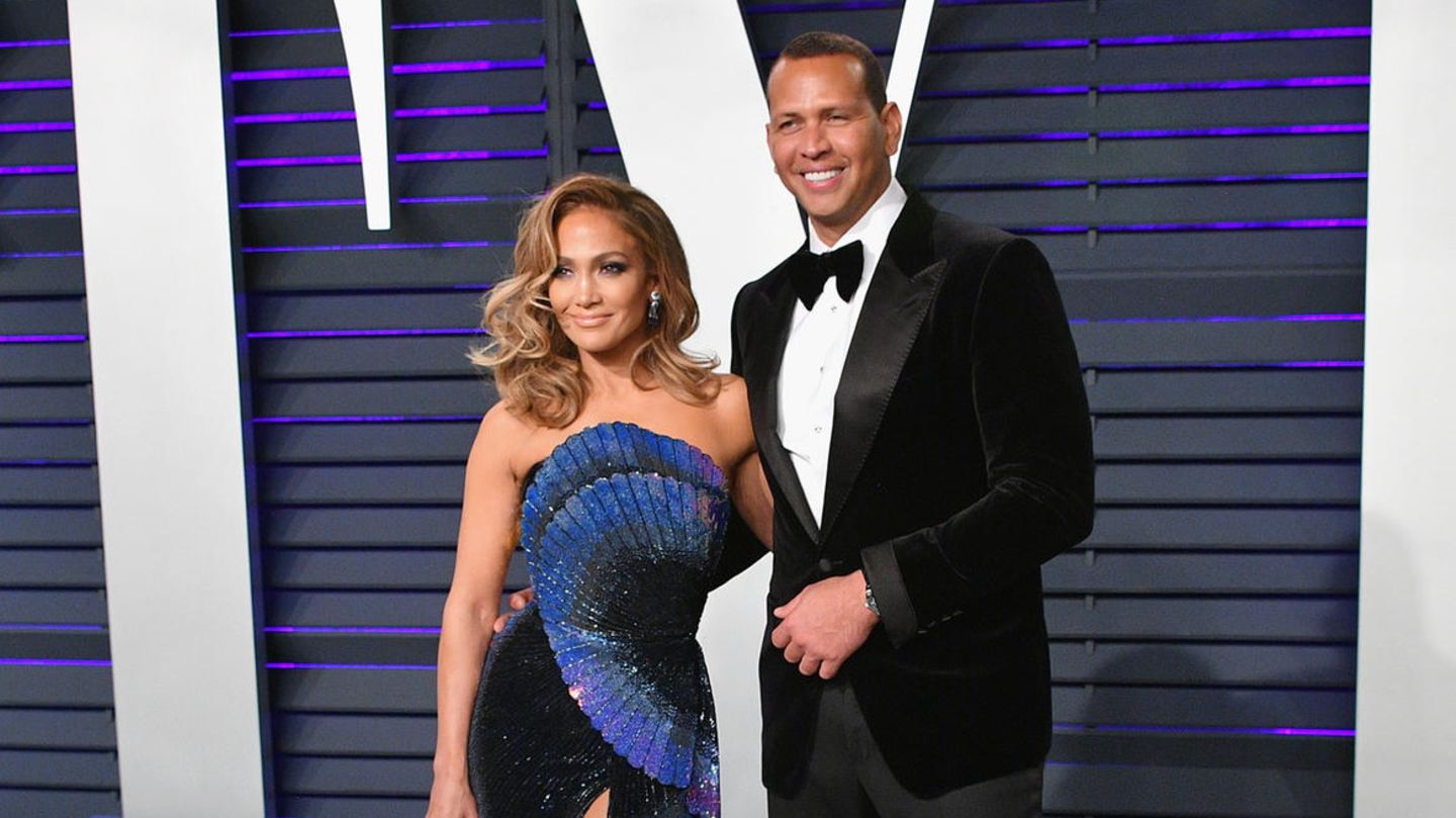 Jennifer Lopez und Alex Rodriguez auf dem roten Teppich