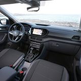 Die Vordersitze sind bequem