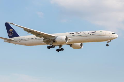 Ein Flugzeug der Airline Saudia
