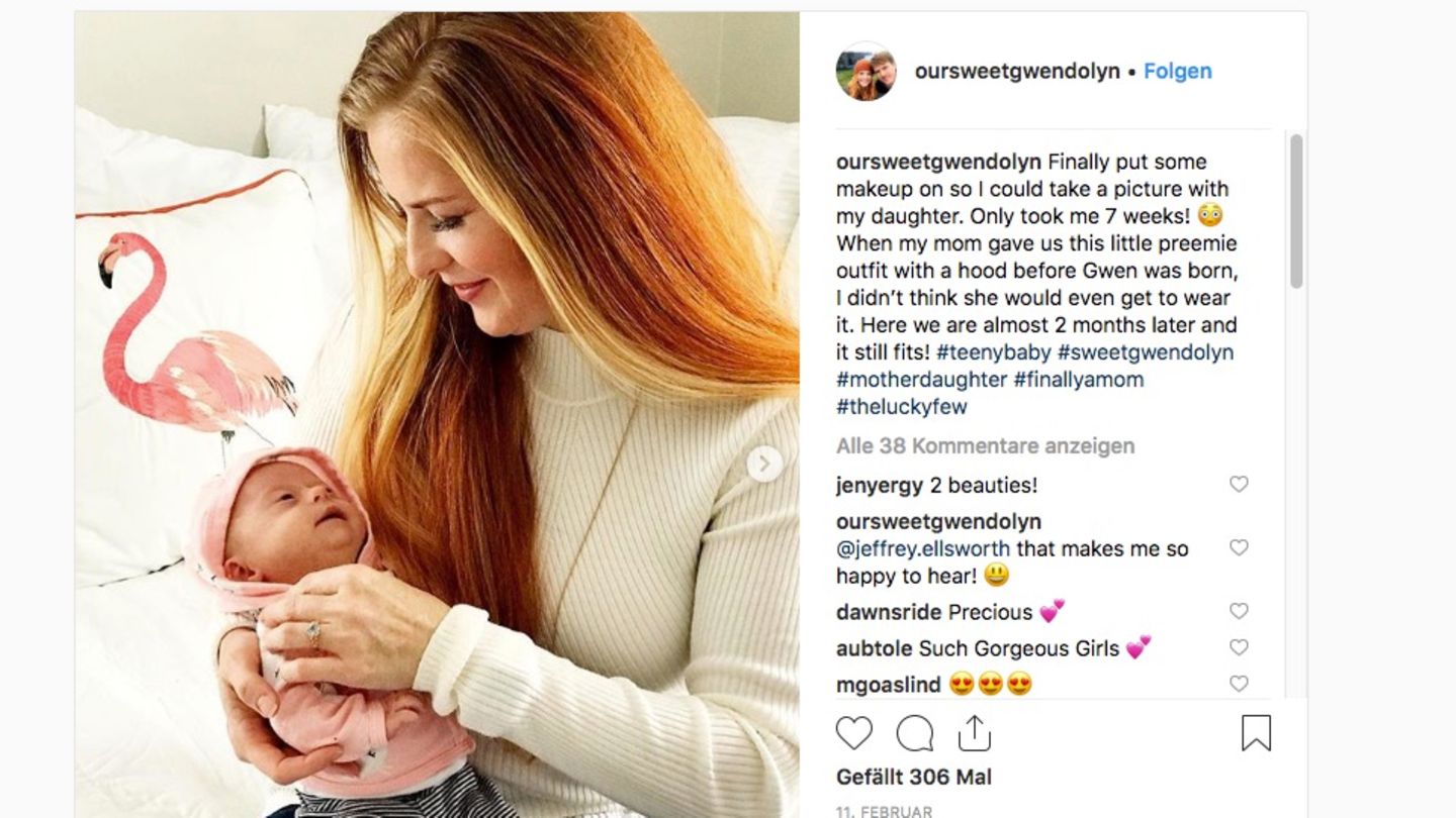 Mutter Jessica Egan und ihr Baby mit Down-Syndrom
