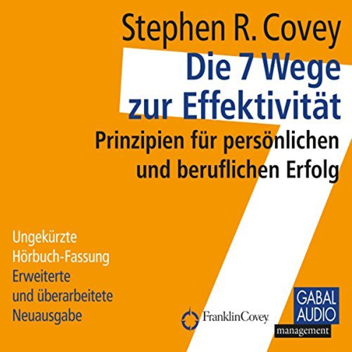 Stephen R. Covey  Die 7 Wege zur Effektivität  Nicht Dinge richtig tun, sondern die richtigen Dinge tun – das ist der Kern von Effektivität. Der Klassiker zum Selbstmanagement von Manager Stephen R. Covey hat sich weltweit über 25 Millionen Mal verkauft. Der Hörer bekommt sieben Prinzipien an die Hand, mit denen er seine eigene Sicht auf die Welt und das eigene Handeln neu überdenken soll. Dabei geht es um den privaten wie beruflichen Erfolg, den jeder pro-aktiv angehen kann. Wer harte Fakten zum Selbstmanagement sucht, ist hier genau richtig. Die 7 Wege zur Effektivität findest du hier bei Audible
