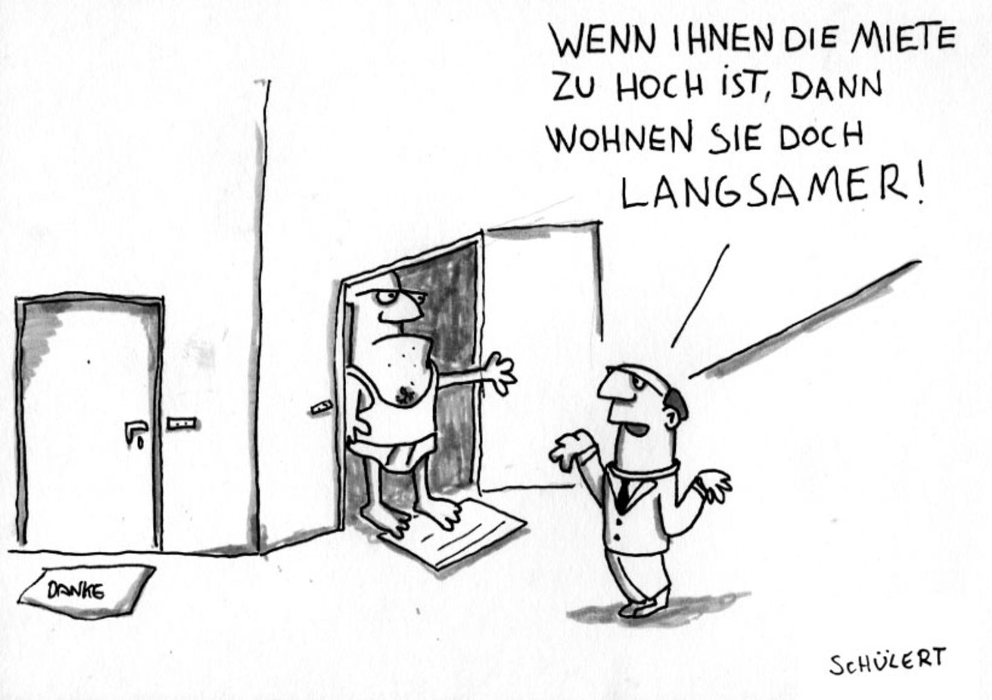 Cartoons von Tobias Schülert: Klimawandel - So schlecht geht es Frau Holle