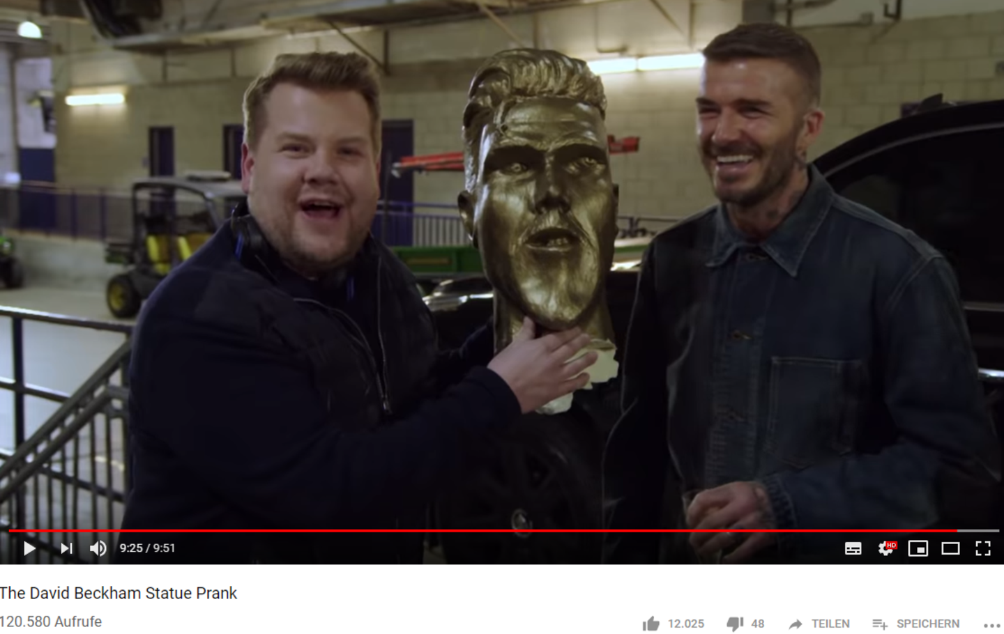 James Corden David Beckham