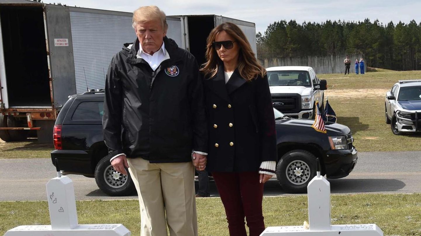 Laut einer Verschwörungstheorie soll auf diesem Bild gar nicht Melania Trump zu sehen sein