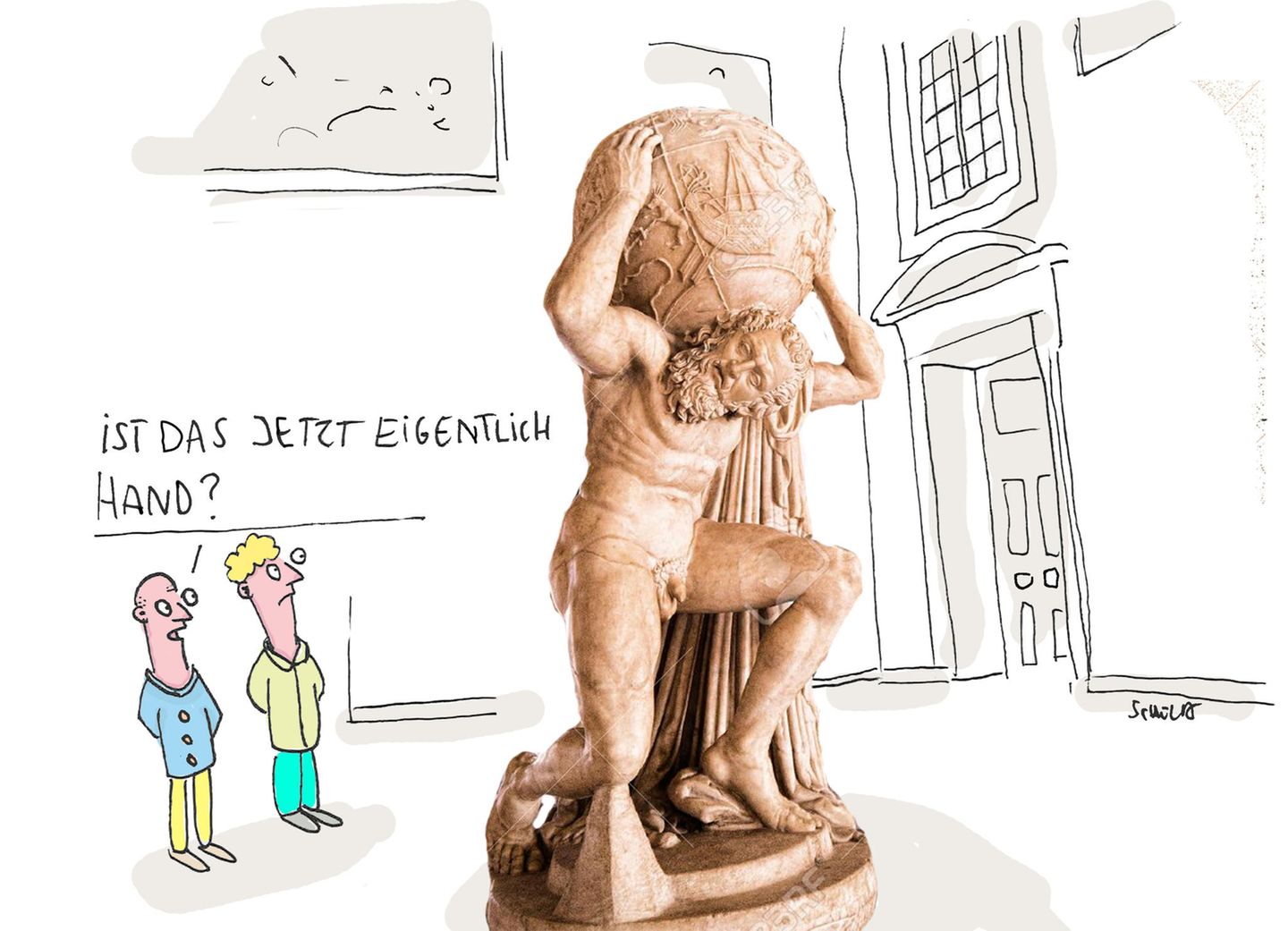Cartoons von Tobias Schülert: Klimawandel - So schlecht geht es Frau Holle