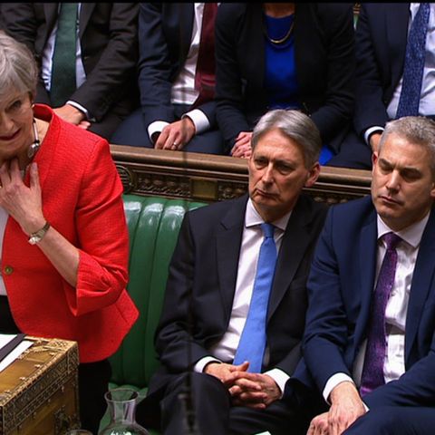 Theresa May im britischen Unterhaus