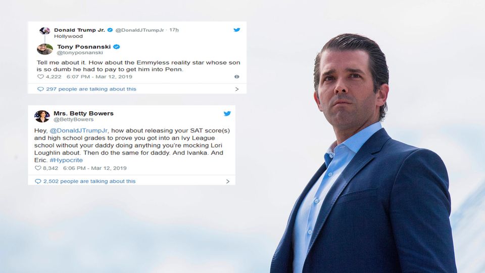 Donald Trump Jr. macht sich über Hollywood-Stars lustig