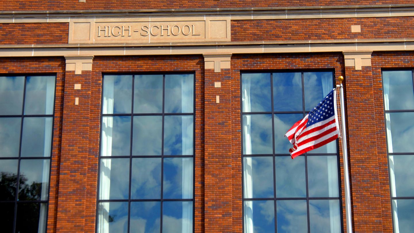 Eine High School in den USA