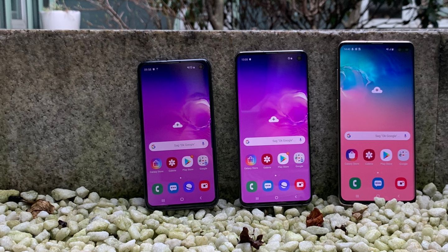 Die drei neuen Samsung-Smartphones: Samsung Galaxy S10e, S10 und S10 Plus