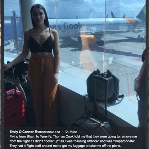 Thomas Cooke: Wegen dieses Outfits sollte eine Frau aus dem Flieger geworfen werden