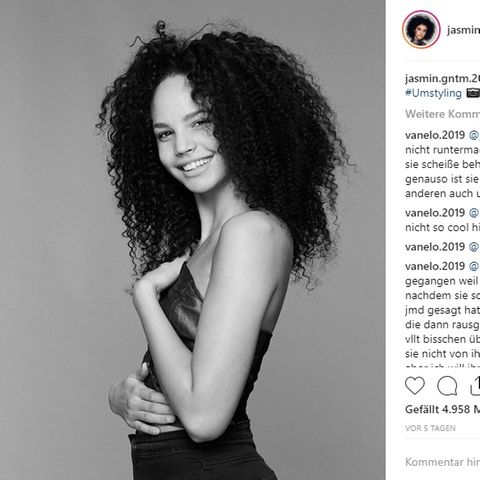 Jasmin nach ihrem Umstyling bei GNTM