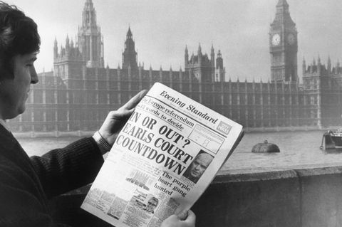 Titelblatt von 1974: Schon beim EU-Beitritt Großbritanniens war das land gespalten