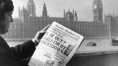 Titelblatt von 1974: Schon beim EU-Beitritt Großbritanniens war das land gespalten