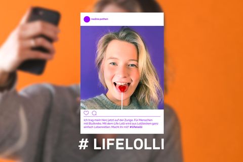 Mit dem "Life Lolli" Leukämie-Patienten helfen