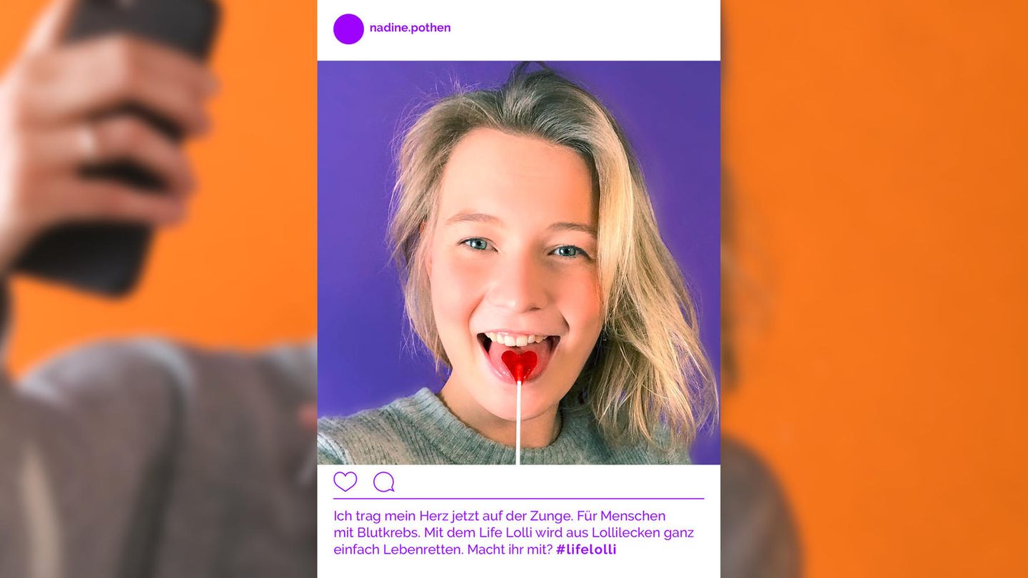 Mit dem "Life Lolli" Leukämie-Patienten helfen