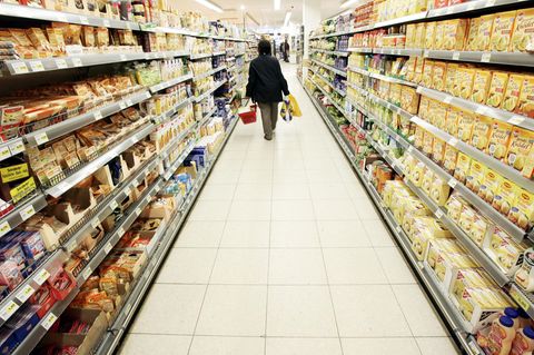 Supermarkt: Die Regalfläche ist begrenzt