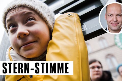 Greta Thunberg bei der Klimademonstration "Fridays for Future" in Stockholm