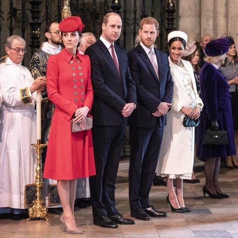 Herzogin Kate, Prinz William, Prinz Harry und Herzogin Meghan
