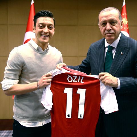 Mesut Özil und Recep Tayyip Erdogan